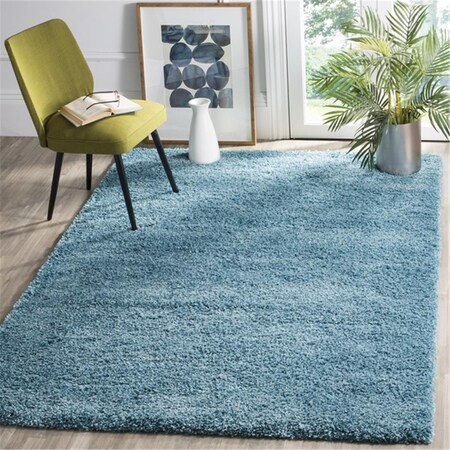 Safavieh 4 X 6 Ft. California Shag Power Loomed Small Rectangle Area Rug, Turquoise SG151-5858-4